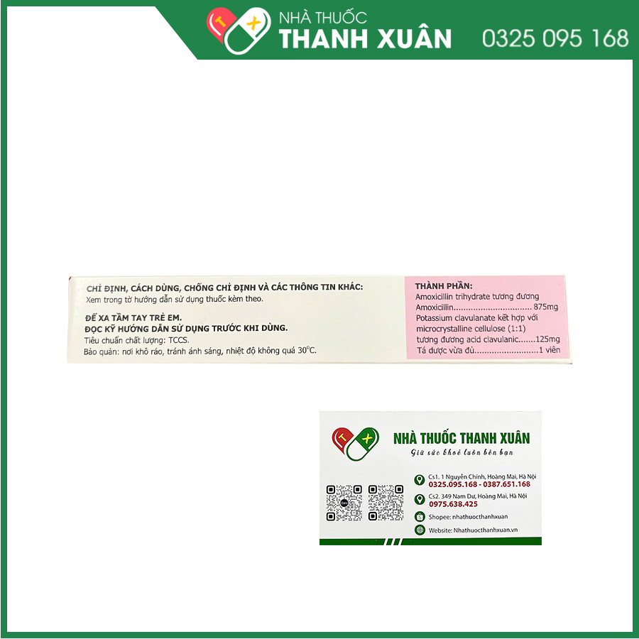 Augbactam 1g thuốc kháng sinh điều trị nhiễm khuẩn hô hấp, tiết niệu, da và mô mềm